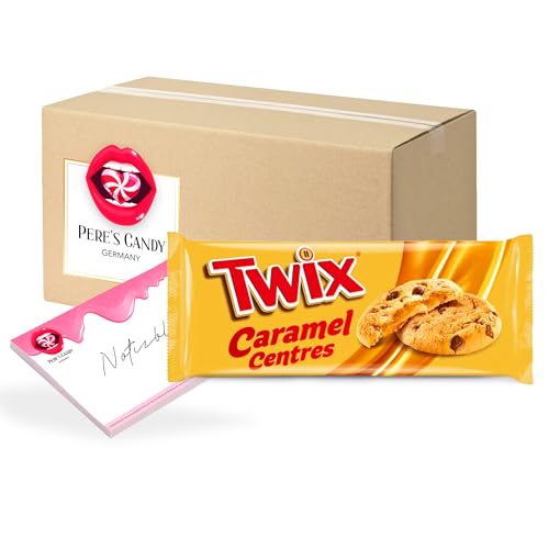 Pere's Candy® Bundle für Twix Soft Baked Cookies Kekse 4 x 144g + Pere's Candy Notepad DIN A7-25 Blatt von PERE’S CANDY