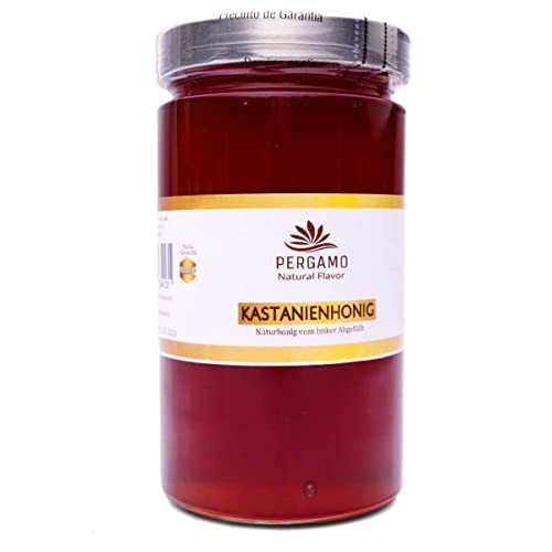 100% roher Kastanien Honig 400 GR/naturbelassen/reine Imker Abfüllung aus Spanien/Höchste Qualität/Ohne Zusatzstoffe/Glutenfrei von PERGAMO Natural Flavor