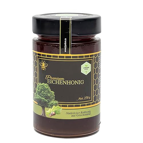 EICHENHONIG 270 GR – Natürlich Gefilterter Honig, Reine Imkereifüllung/Ohne Zusatzstoffe/Glutenfrei (EICHENHONIG) von PERGAMO Natural Flavor