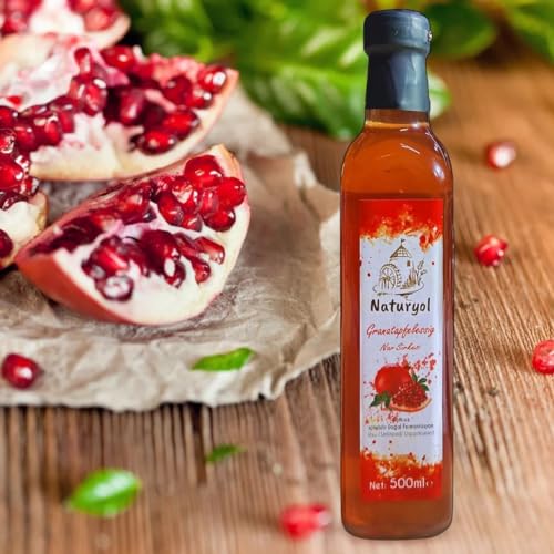 Naturyol Granatapfel-Essig 500 Ml - Traubenessig unpasteurisiert - Feiner Essig aus handverlesenen - Hausgemacht/Original (Granatapfel-Essig) von PERGAMO Natural Flavor