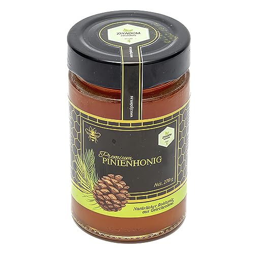PINIENHONIG 270 GR – Natürlich Gefilterter Honig, Reine Imkereifüllung/Ohne Zusatzstoffe/Glutenfrei (PINIENHONIG) von PERGAMO Natural Flavor