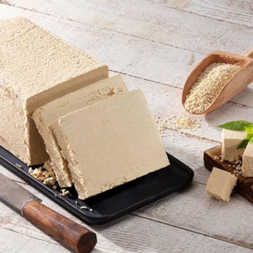 Premium Sesamöl Tahini-Halva 350gr - Veganfreundlich - Natürlich verarbeitet - Ideal zum Frühstück und als Snack von PERGAMO Natural Flavor