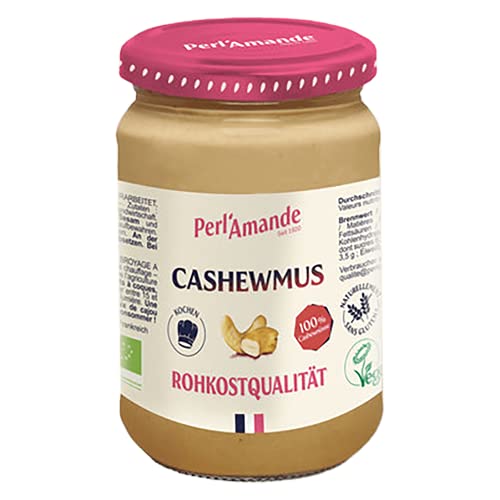 PERL'AMANDE Bio Cashewmus Rohkostqualität 1er Pack (1 x 500 g) von PERL'AMANDE