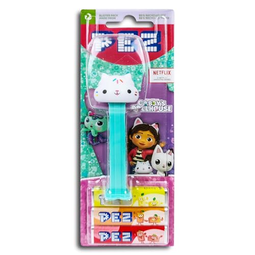 1 x PEZ Spender Cakey Cat (Gabby's Dollhouse) inkl. 2 x Pez Bonbons 2 x 8,5 g von PEZ