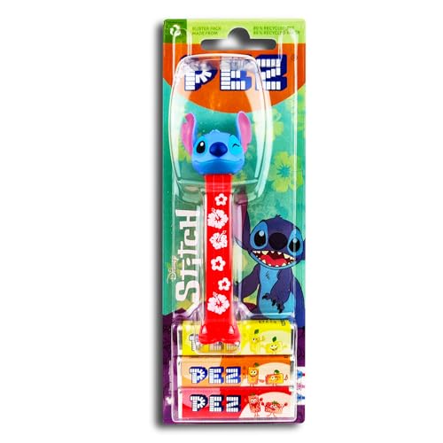 1 x PEZ Spender PEZ Spender Stitch Aloha inkl. 2 Päckchen fruchtigen Bonbons 17g von PEZ