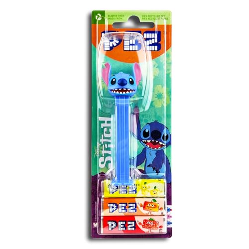1 x PEZ Spender PEZ Spender Stitch inkl. 2 Päckchen fruchtigen Bonbons 17g von PEZ