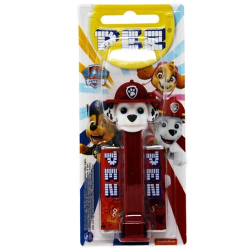 1 x PEZ Spender Paw Patrol Marshall inkl. 2 Päckchen fruchtigen Bonbons 17g von PEZ