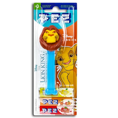 1x PEZ Spender LION KING/König der Löwen inkl. 2 x Pez Bonbons 2 x 8,5 g von PEZ