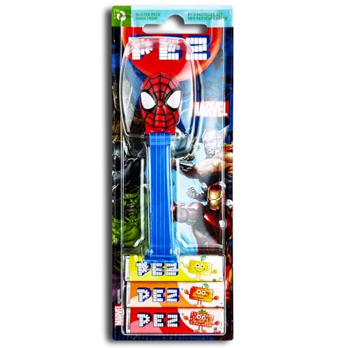 1x PEZ Spender Marvel Spiderman inkl. 2 x Pez Bonbons 2 x 8,5 g von PEZ