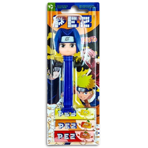 1x PEZ Spender NARUTO - Sasuke inkl. 2 x Pez Bonbons 2 x 8,5 g von PEZ