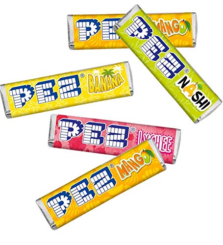 Exotic Mix Flavour PEZ Nachfüllpackungen, 16 Stück von PEZ