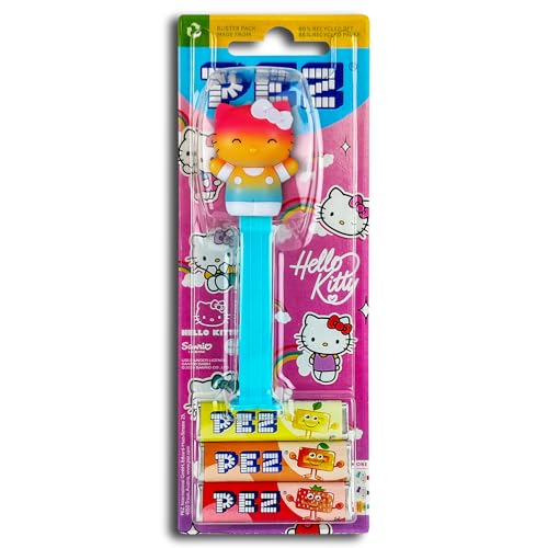 PEZ Spender Regenbogen-Kitty inkl. 2 x Pez Bonbons 2 x 8,5 g von PEZ