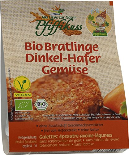 Pfiffikuss Bio Bratlinge Dinkel-Hafer-Gemüse 160g Pfiffikuss Bio Bratlinge Dinkel-Hafer-Gemüse 160g von PFIFFIKUS