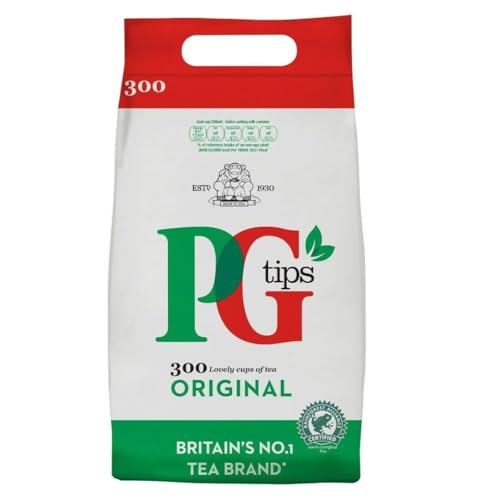 PG Tips schwarzer Tee, 1er Pack (1 x 870 g) 300 Beutel von PG tips