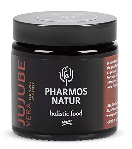 Pharmos Natur Jujube Früchte Fruchtpulver 50 g – vegan, glutenfrei – natürliches Lebensmittel getrocknet Pulver JujubeVera Pharmos Natur Jujube Früchte Fruchtpulver 50 g – vegan, glutenfrei – natürliches Lebensmittel getrocknet Pulver JujubeVera von PHARMOS NATUR