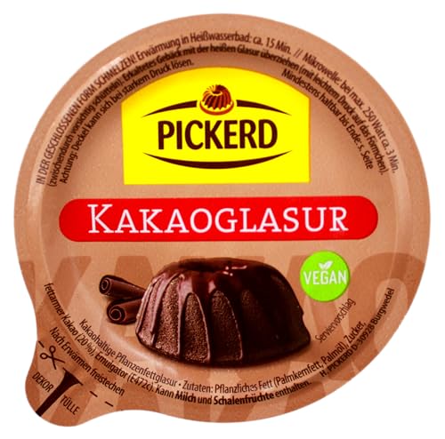 Pickerd Kakaoglasur vegan, 5er Pack (5 x 150g) von Pickerd