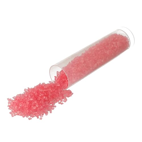 Pickerd Zuckerdekor Streudekor Glitzer Streusel - ROSA Dekor Zucker für funkelnde Highlights auf Muffins, Cake Pops, Torten, Eis 34 g von Pickerd