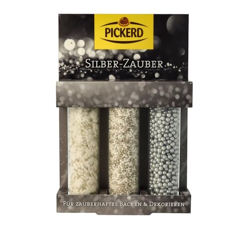 Pickerd Zuckerdekor/Streudekor "SILBER - ZAUBER" (3 Varianten / 70 g) BACK - DEKORATION von Pickerd