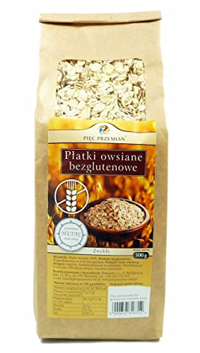 PIĘĆ PRZEMIAN Glutenfreie Haferflocken PLAIN 500g von PIĘĆ PRZEMIAN