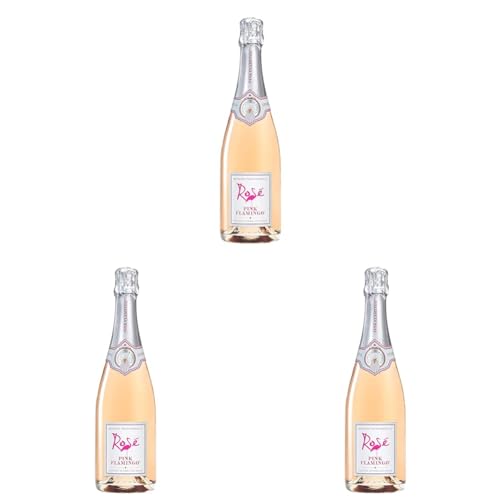 PINK FLAMINGO Sparkling Rosé (Packung mit 3) von PINK FLAMINGO