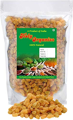 Earth Best 100% Natural Raisins Golden Organic (Kishmish) Seedless, Dry Grapes 500 Gm von PKD
