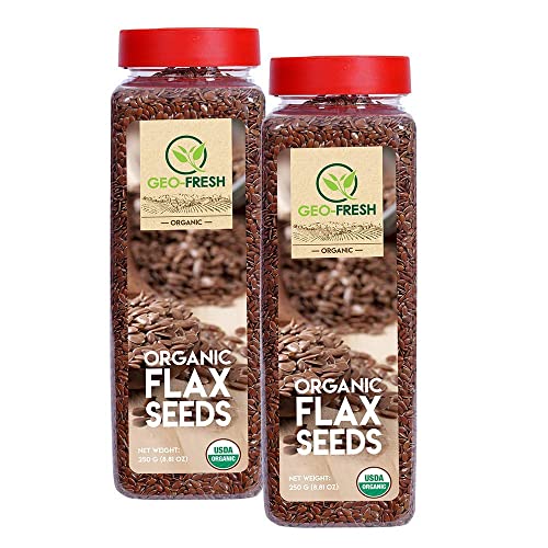 Geo-Fresh Organic Flax Seed 250g (Pack of 2) von PKD