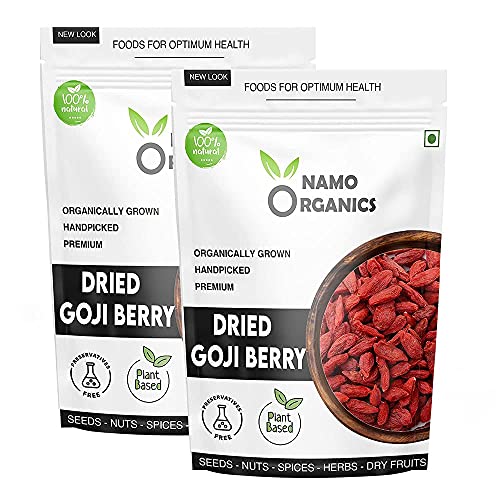 Namo Organics - 1 Kg - Dried Goji Berries - 100% Natural & Premium - Antioxidants Rich (Dry Fruits) von PKD