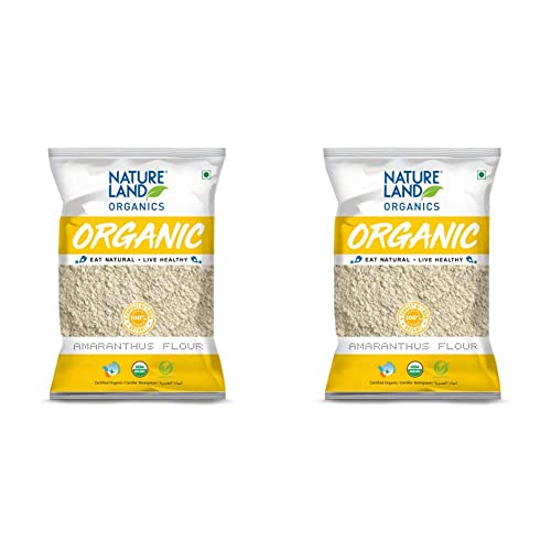 Natureland Organics Amaranthus Flour (Rajgira Flour) 500 Gm - Gluten Free Amaranth Flour + Natureland Organics Amaranthus Flour (Rajgira Flour) 500 Gm (Pack of 2) - Gluten Free Amaranth Flour von PKD