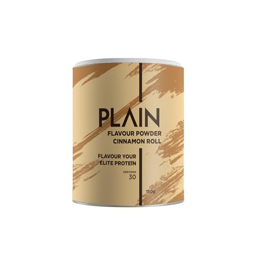 PLAIN Flavour - Zimtschnecke / 150 g für 30 Portionen/Natürliches & Cremiges Geschmackspulver für Lebensmittel & PLAIN Protein/Zuckerfreies Flavour Powder/Ohne Chunky von PLAIN