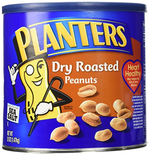 Planters Dry Roasted Peanuts Made With Sea Salt 52 Ounce Container von PLANTERS