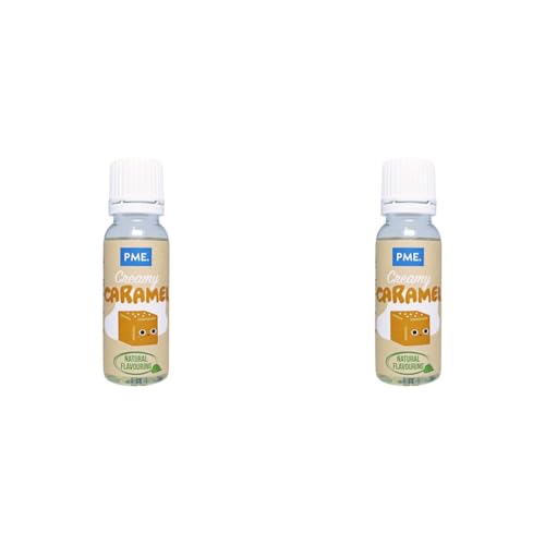 PME 100 % natürliches Karamelaroma, 25 ml (Packung mit 2) von PME