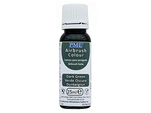 PME Essbare Airbrushfarbe Dunkelgrün von PME