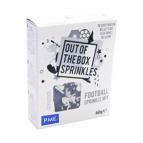 PME Out the Box Sprinkle Mix, Fußballmix, 60 g von PME
