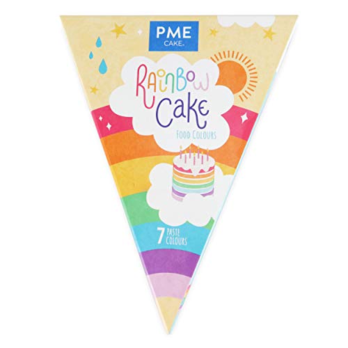 PME Rainbow Cake Food Colours Kit - 7 Colours, 700 g von PME