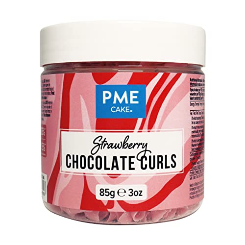 PME Schokospäne mit belgischer Erdbeerschokolade, 85 g von PME