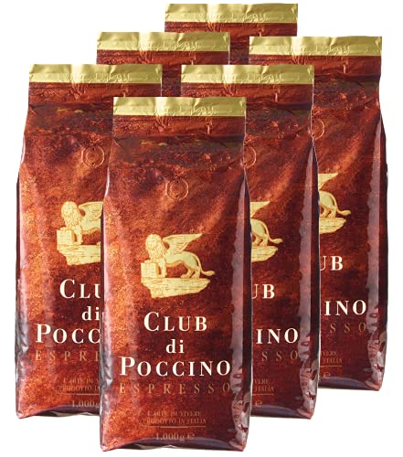 CLUB di POCCINO Espresso-Bohnen 6er Pack (6 x 1 Kg) von POCCINO