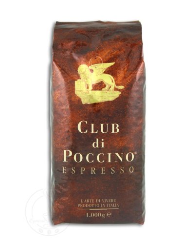 CLUB di POCCINO Espresso-Kaffee-Bohnen (1 Kg): Mild-aromatische Geschmackskomposition von POCCINO