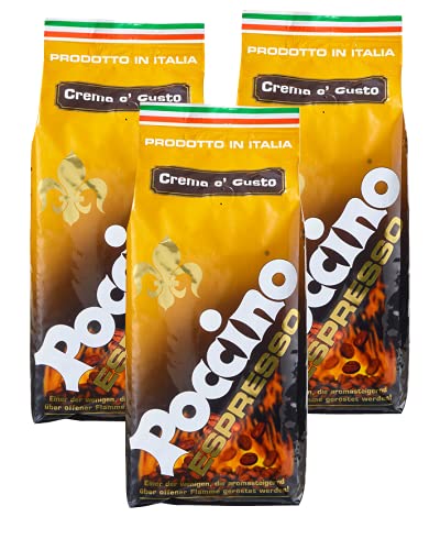 Poccino Espresso, "Crema e Gusto", 3er Pack (3 x 1 Kg) von POCCINO
