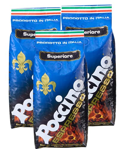 Poccino Espresso, "Superiore", 3er Pack (3 x 1 Kg) von POCCINO