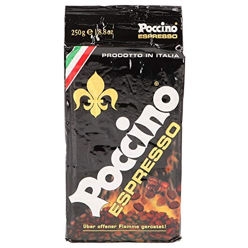 Poccino: Espressokaffee gemahlen 250g (Classico) 4er Pack von POCCINO