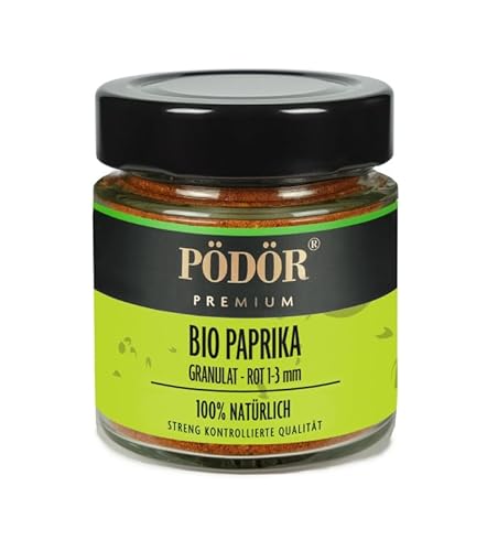 Bio Paprika - Granulat - rot 1-3 mm (60g) von PÖDÖR