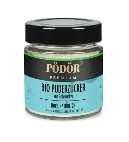 Bio Puderzucker aus Rohrzucker (200 g) von PÖDÖR