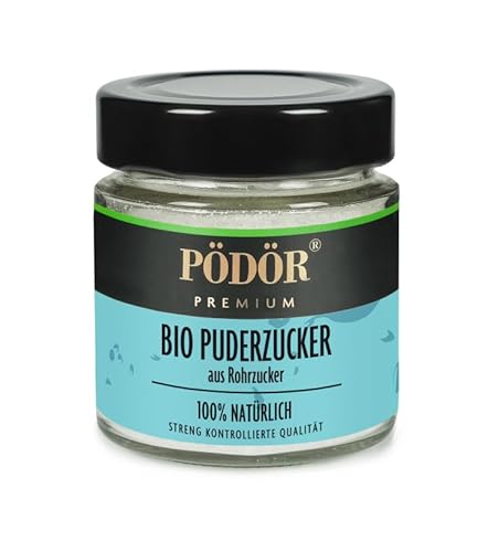 Bio Puderzucker aus Rohrzucker (100 g) von PÖDÖR