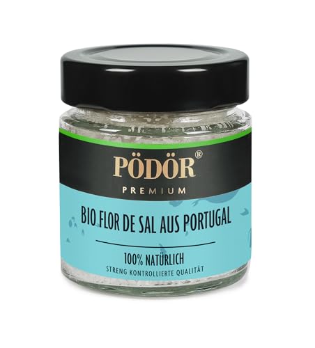 PÖDÖR Bio Flor de Sal aus Portugal (220g) von PÖDÖR