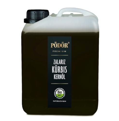 PÖDÖR - Bio Kürbiskernöl, Zalariz 2500 ml - kaltgepresst - naturbelassen - ungefiltert von PÖDÖR