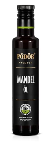 PÖDÖR - Bio Mandelöl - kaltgepresst - naturbelassen - ungefiltert (500 ml) von PÖDÖR