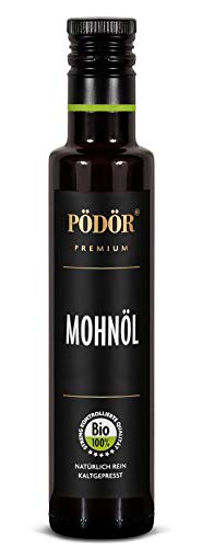 PÖDÖR - Bio Mohnöl 250 ml - kaltgepresst - naturbelassen - ungefiltert von PÖDÖR