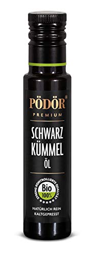 PÖDÖR - Bio Schwarzkümmelöl 100 ml - kaltgepresst - naturbelassen - ungefiltert von PÖDÖR