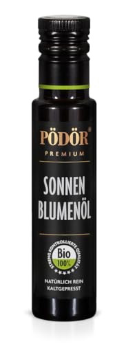 PÖDÖR - Bio Sonnenblumenöl - kaltgepresst - naturbelassen - ungefiltert (100ml) von PÖDÖR