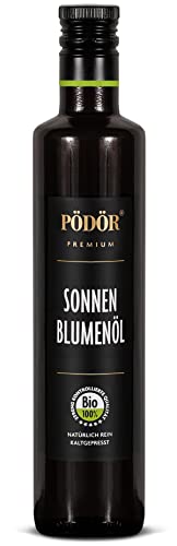 PÖDÖR - Bio Sonnenblumenöl - kaltgepresst - naturbelassen - ungefiltert (500ml) von PÖDÖR